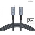 Tech Protect ULTRABOOST adatátviteli kábel, USB4.0 töltő - Type-C - Type-C csatlakozók, 240W, 2m ... fotó
