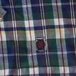 Tommy Hilfiger "kockás" hosszú ujjú férfi ing (L) USA fotó