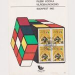 Emléklap Rubik Kocka Világbajnokság 1982 Budapest fotó