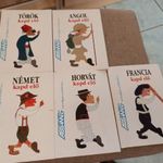 TÖRÖK, HORVÁTH, FRANCIA, ANGOL, NÉMET KAPD ELŐ 5DB TÁRSALGÁSI ZSEBKÖNYV ASSIMIL 2004 fotó
