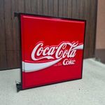 Coca-Cola cégér, világítótábla – tartókonzollal együtt, kiváló állapotban fotó