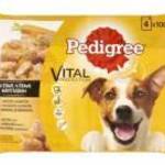 Pedigree Alutasakos 4 Pack Adult Marha+Nyúl, Pulyka+Répa 100g fotó