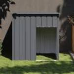 vidaXL antracit horganyzott acél kutyakennel tetővel 110x103x109 cm fotó