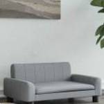 vidaXL világosszürke szövet kutyaágy 70 x 45 x 30 cm fotó