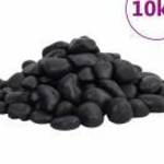 vidaXL 10 kg fekete csiszolt kavics 2-5 cm fotó