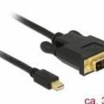 DeLock Mini Displayport 1.1 male > DVI-D (24+1 Single Link) male 3m Cable fotó