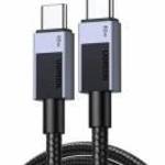UGREEN L524 USB-C to USB-C male/male Cable 1m Black/Grey fotó