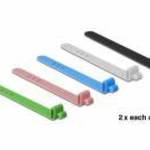 DeLock Silicone Cable Ties reusable 10 pieces assorted colors fotó