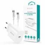 Devia ST109568 Smart Series 30W GaN PD+QC Type-C/Lightning Cable Black fotó