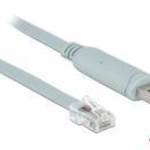 DeLock USB 2.0 Type-A male > 1 x Serial RS-232 RJ45 male 1m grey fotó