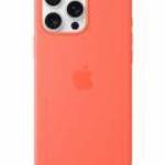 Apple iPhone 16 Pro Max Silicone Case with MagSafe Tangerine (Seasonal) fotó