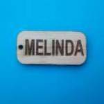 Melinda feliratú kulcstartó. Névnapi ajándék. fotó