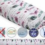 Scamp szoptatós párna univerzális pamut Feather Pink Green SZPE248 fotó
