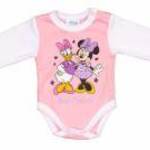 Disney Minnie mintával nyomott hosszú ujjú baba body fotó