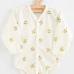 Baba Biopamut hosszú ujjú patentos body New Baby Olives - NEW BABY fotó
