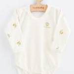 Baba Biopamut hosszú ujjú body New Baby Olives - NEW BABY fotó