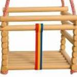 Baby Mix bükkfa gyerek hinta – természetes - BABY MIX fotó