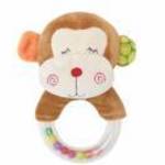 Lorelli Toys Plüss csörgő karika - Majom fotó