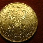 Porosz nagyméretű ezüst 3 márka 1911 aUNC 16.67 gramm 0.900 33 mm fotó