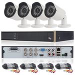 Full AHD CCTV 4 kamerás komplett biztonsági megfigyelő rendszer Full HD fotó