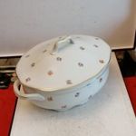 ANTIK CSEHSZLOVÁK PORCELÁN LEVESES TÁL fotó