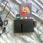 Playstation 2 + kábelek + 1db játék fotó