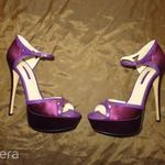 ÚJ ! Álomszép 180 ezres ELIE SAAB női tűsarkú cipő / magassarkú - ametiszt - 41 fotó
