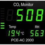 PCE Instruments CO2 mérő Hőmérséklet, Légnedvesség, CO2 fotó