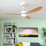 Mennyezeti ventilátor LED fénnyel és 3 ABS lapátokkal Wuled InnovaGoods Fa 36 W 52" Ø132 cm fotó