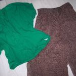 Női szép ruhacsomag: H&M nadrág M + ORSAY zöld blúz 38-as fotó