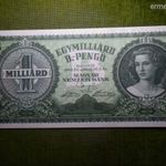 EGYMILLIÁRD B.-PENGŐ 1946. JÚNIUS 3. - MINTA, NAGYON JÓ MINŐSÉGŰ NYOMDAI MÁSOLAT! COPY! fotó