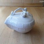 Herendi fehér porcelán cukortartó bonbonier fotó