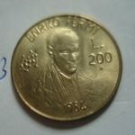 xx(25H3) SAN MARINO EMLÉK 200 LIRE -8- fotó