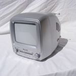 Retro kis tv rádióval fotó