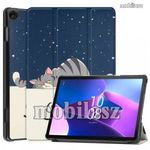 Notesz / mappa tok - ALVÓ CICA MINTÁS - oldalra nyíló flip cover, TRIFOLD asztali tartó funkciós, ... fotó