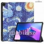 Notesz / mappa tok - OLAJFESTMÉNY MINTÁS - oldalra nyíló flip cover, TRIFOLD asztali tartó funkci... fotó