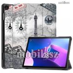 Notesz / mappa tok - EIFFEL TORONY MINTÁS - oldalra nyíló flip cover, TRIFOLD asztali tartó funkc... fotó