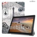 Lenovo Tab E10, Tablet tok, Trifold flip, Eiffel torony mintás fotó