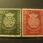 Német pecsételt sor 1950 MI 121-22 kat.ár 100 euro fotó