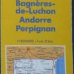 Franciaország Michelin 86. térkép Bogneres-de Luchon-Andorre-Perpignan fotó