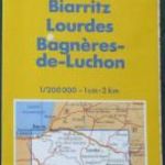 Franciaország Michelin 85. térkép Biarritz-Lourdes-Bogneres-de-Luchon fotó