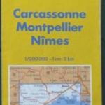 Franciaország Michelin 83. térkép Carcassonne-Montpellier-Nimes fotó