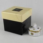 1U192 Herendi Viktoria mintás mini húsvéti nyulas porcelán bonbonier eredeti dobozában fotó