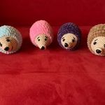 Amigurumi horgolt süni fotó