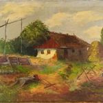 1E015 XX. századi magyar festő : Tanyaudvar fotó