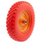 D=390mm 4, 80-8 12mm poriuretán talicska kerék csapágyazott fotó