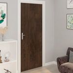 2 db sötét tölgyszínű öntapadó PVC ajtófólia 210 x 90 cm fotó