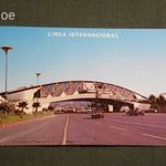 Képeslap, Tijuana, Mexico, Linea Internacional, USA határátkelőhely , 1980- fotó