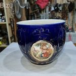 Régi csehszlovák porcelán kaspó fotó