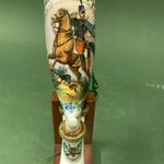 Antik, 1885-ben készült porcelán pipa - Huszár emlék pipa - Osztrák birodalmi címerrel fotó